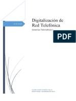 Digitalización de Red Telefónica: Sistemas Telemáticos I