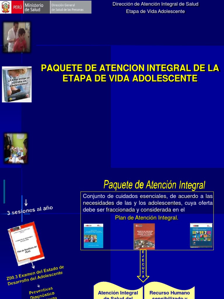 Paquete de Atención Integral Adolescente | PDF | Adolescencia ...