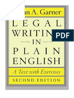Legal Writing in Plain English, Second Edition: A Text With Exercises (Chicago Guides To Writing, Editing, and Publishing) - Bryan A. Garner