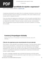 Como calcular quantidade de rejunte e argamassa_ - 2 Quartos