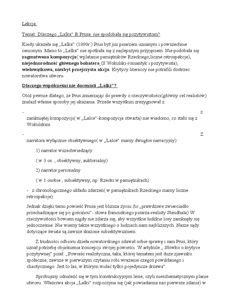 Jak Nazywala Sie Klacz Wokulskiego