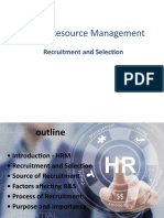 Human Resource Management: Recruitment and Selection