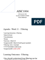 AISC1004: Fall Semester 2021 Tuesdays 10:00AM-12:00PM Soumo Mukherjee