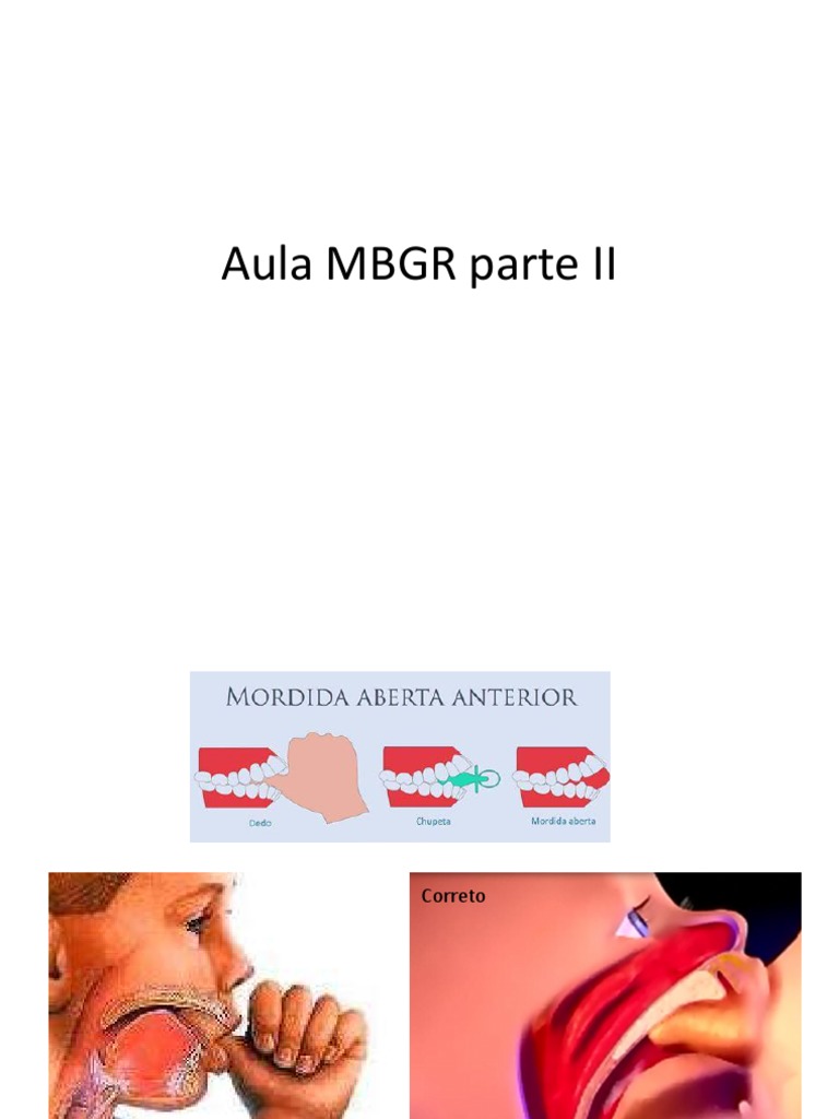 Aula MBGR Parte II | PDF | Língua | Boca