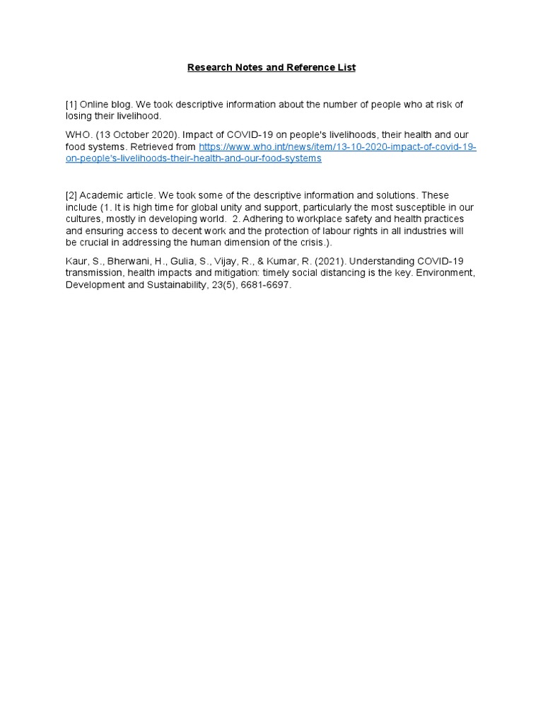 On-People's-Livelihoods-Their-Health-And-Our-Food-Systems: Research ...
