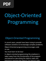 Object-Oriented Programming