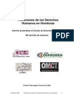 Violacion de DDHH en Honduras - E
