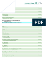 UPDRS Summary: Mentation, Behavior and Mood Subscore