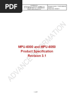 MPU-6000 and MPU-6050 Product Specification Revision 3.1