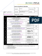 Course Academic Calendar: Item Dates Assessm Ent 0