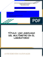 Uso adecuado del multímetro en el laboratorio