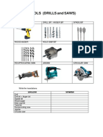 Types of Drills and Saws