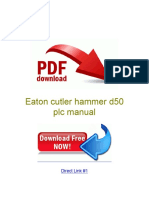 Eaton Cutler Hammer d50 PLC Manual