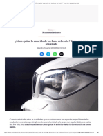 ¿Cómo Quitar Lo Amarillo de Los Faros Del Coche - Truco Con Agua Oxigenada