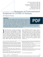 Clinical Manifestations of Gastrointestinal Symptoms in COVID-19 Patients