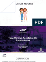 Tasa Minima Aceptable de Rendimiento