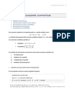 7.1 Ecuaciones Cuadráticas (Factorizacion)