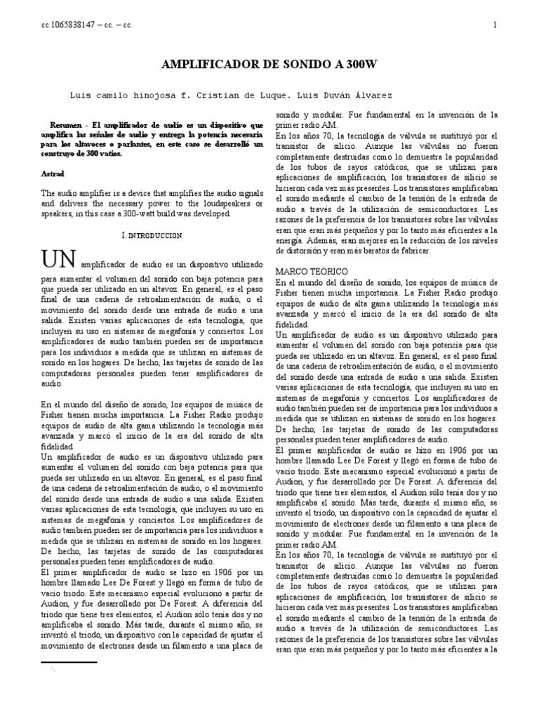 Formato Presentacion Documentos Normas Ieee | PDF | Tubo vacío ... 