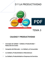 La Calidad y La Productividad Tema 3