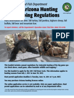Arizona Hunting &amp; Trapping Regulations 2011-12