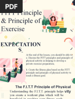 FITT Principle & Principle of Exercise