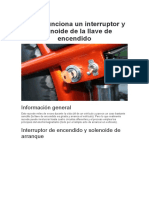 4 Examen Cómo Funciona Un Interruptor y Solenoide de La Llave de Encendido