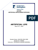 Artificial Life: G52AIM Artificial Intelligence Methods