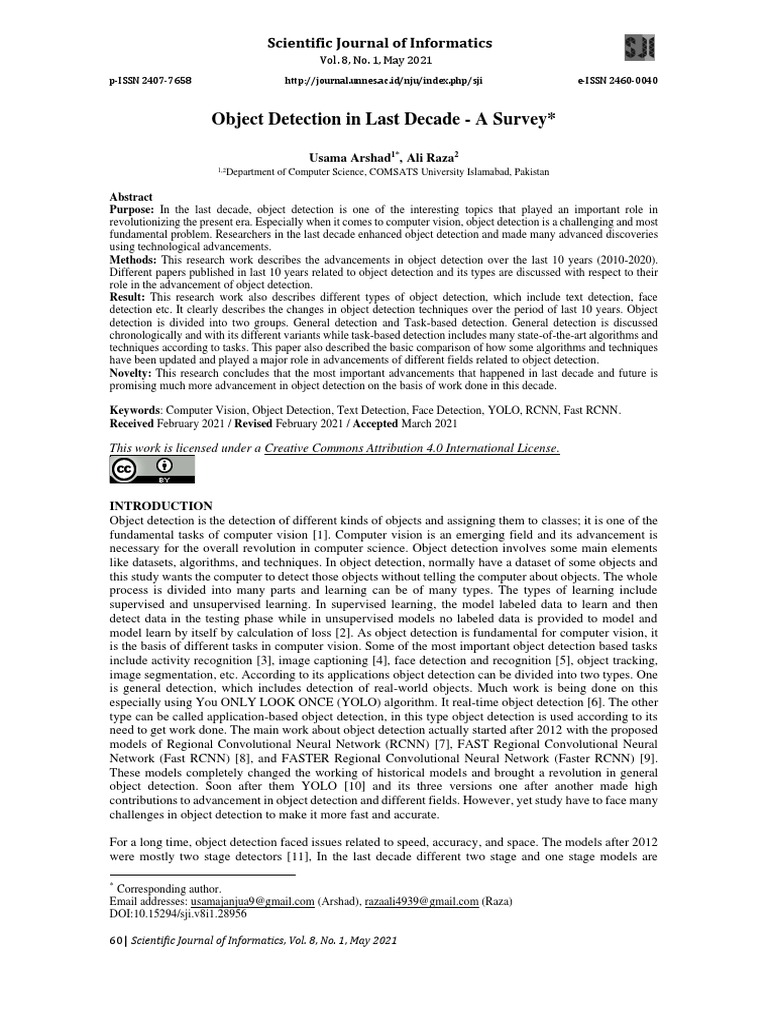 Advancements in Object Detection: A Decade Review | PDF | Computer ...