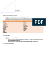 Hydrophilic and Hydrophobic Amino Acids