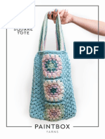 Granny Square Tote in Paintbox Yarns Downloadable PDF - 2