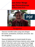Musni Umar Tawuran Antar Warga Dan Upaya Pemecahannya PDF