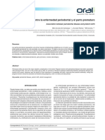 Asociación Entre La Enfermedad Periodontal y El Parto Prematuro