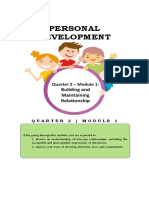 Personal Development: Building and Maintaining Relationship