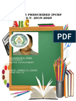 Deped Prescribed Ipcrf S.Y. 2019-2020: Rogerson S. Pena Teacher-Ii Mapeh Department