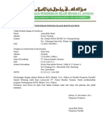 Surat Penunjukan CV Pembangunan MCK Pondok
