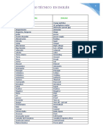 Vocabulario Tecnico de Electricidad en Ingles