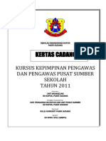 Kertas Cadangan Kursus Kepimpinan Pengawas SK Kopok 2011