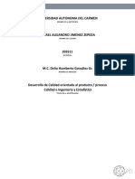 Desarrollo de Calidad Orientada Al Producto - Proceso - Alejandro Jimenez