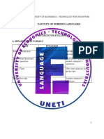 Faculty of Foreign Languages: Revision For English 02 A. Speaking Test Format Duration Format