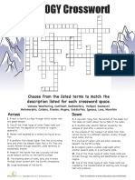 Geology Crossword