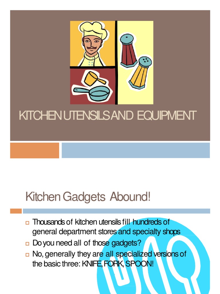 Kitchen Utensils PDF Blade Baking