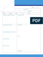 Medical Chart Template