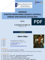 Pelatihan Online Strategi Monitoring Kinerja SDM Dalam WFH