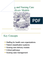 Staffing and Nursing Care Delivery Models