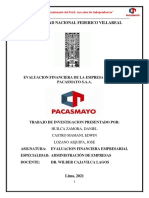 Evaluación financiera de Cementos Pacasmayo S.A.A