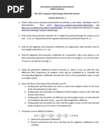 ME 1501 Computer Aided Design 2020 Odd Semster Tutorial Sheet No. 1