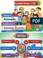 Soal Tematik Kelas 1 SD Tema 4 Subtema 3 Keluarga Besarku