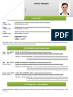 Modelo de Curriculo Atraente Verde