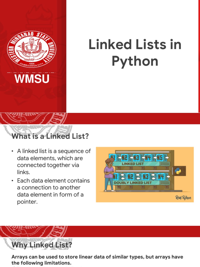 3 Python Linked Lists | PDF | Array Data Structure | Computing