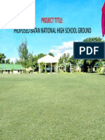 Proposed Batan National High School Ground: Project Title